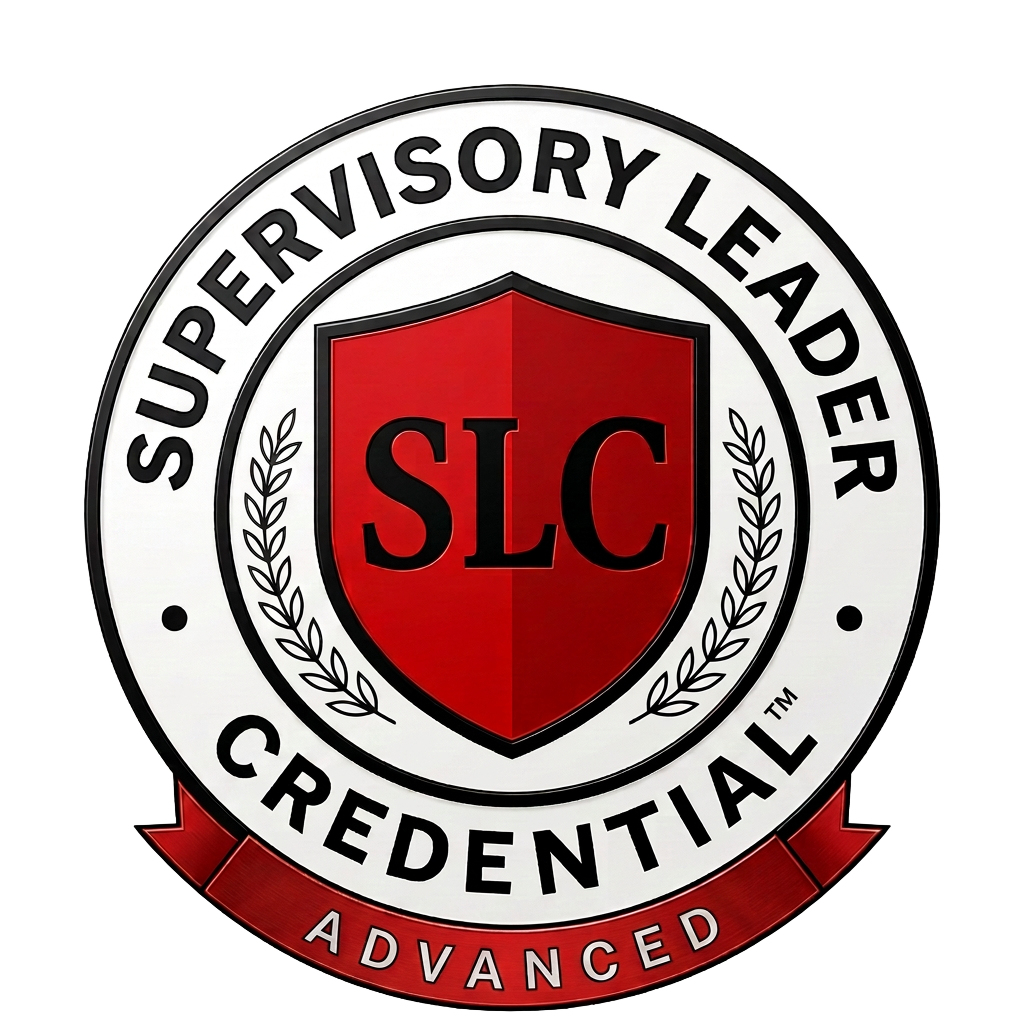Advanced tier Supervisory Leader Credential badge.